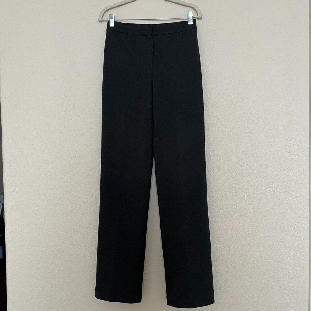 Lafayette 148 New York Grey straight knitted trousers for tall size 4 - Picture 1 of 13